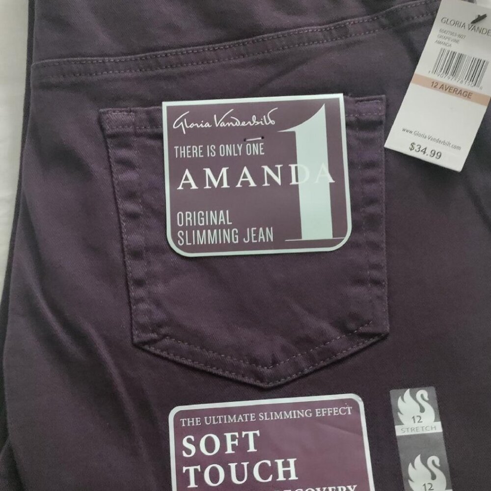 Gloria Vanderbilt - Amanda Jeans - color-Grapevine